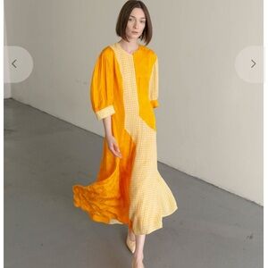 FLAWED Regina Pyo Dylan Dress Jaquard Marigold